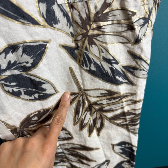 J. Crew 100% linen Ankle Cropped Pants - Picture 6 of 13